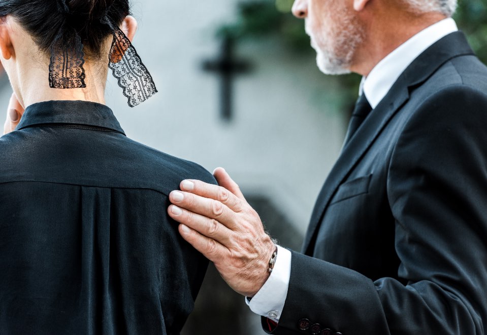 Be helpful and polite during a funeral