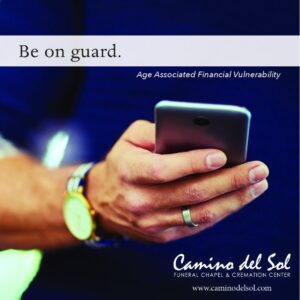 Age associated financial vulnerability
