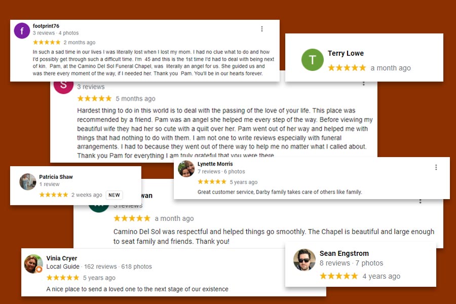 Highly rated funeral home Camino del Sol Reviews