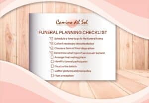 Camino Funeral Planning Checklist