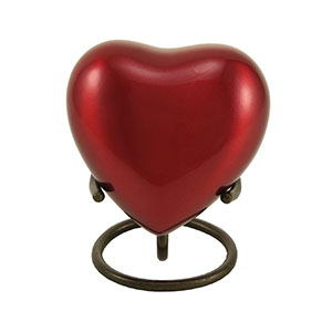 Trinity Crimson Heart Keepsake Urn